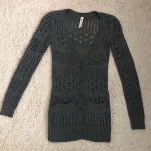 Aeropostale Grey Cardigan Size Small